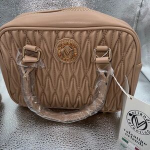Orlandi Valentino Satchel/Crossbody Taupe